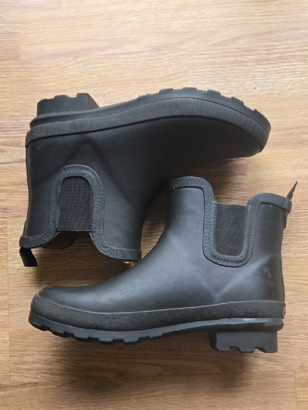 Chooka Black Faux-Fur Lined Rain Boot